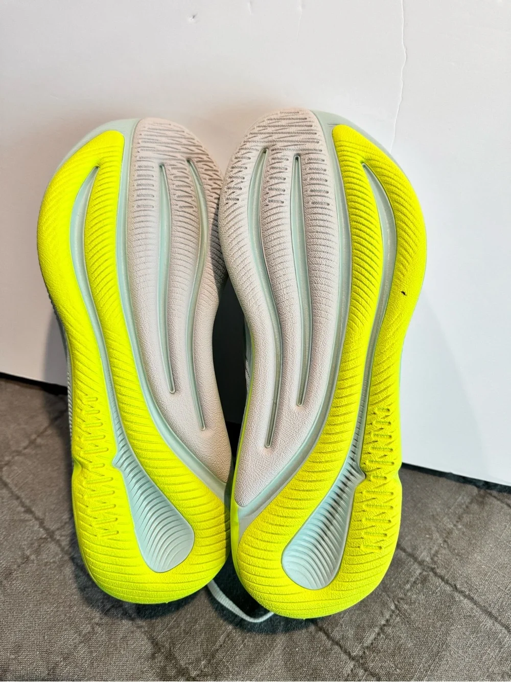 NWT! adidas Supernova Ease White Sneakers with Mint and Neon Yellow Accents